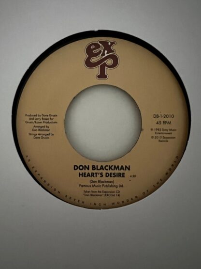 don blackman - heart's desire - soul 7inch vinyl