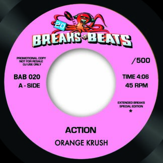 orange krush - action - breaks & beats - funk 7" vinyl