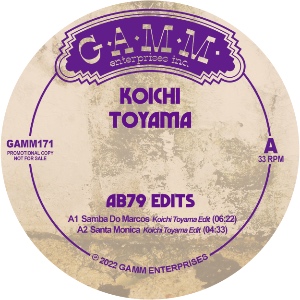 koichi toyama - ab79 edits - gamm - jazz 12" vinyl