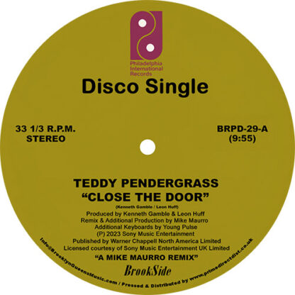 teddy pendergrass - close the door - disco 12" vinyl