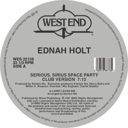 ednah holt -serious sirius space party