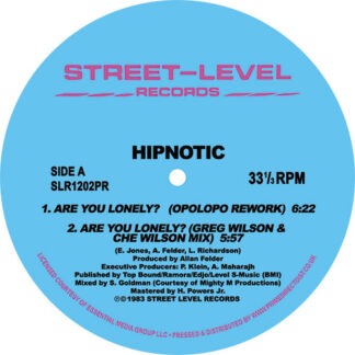 Hipnotic Are You Lonely Remixes STREET LEVEL RECORDS