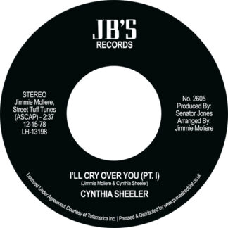 Cynthia Sheeler - I'll Cry Over You (JB's Records) 7"