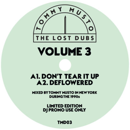 Tommy Musto The Lost Dubs - Vol 3 LOSTDUBS