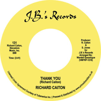 Richard Caiton Thank You / Where Is The Love JB'S RECORDS