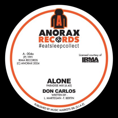 Don Carlos TITLE Alone LABEL ANORAX RECORDS CAT NO. A004