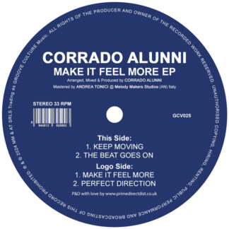 Corrado Alunni Make It Feel More EP Groove Culture