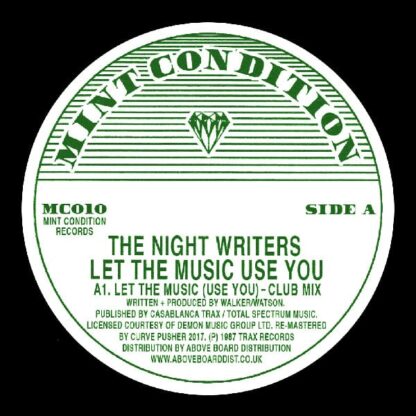 The Night Writers TITLE Let The Music (Use You) LABEL Mint Condition Records