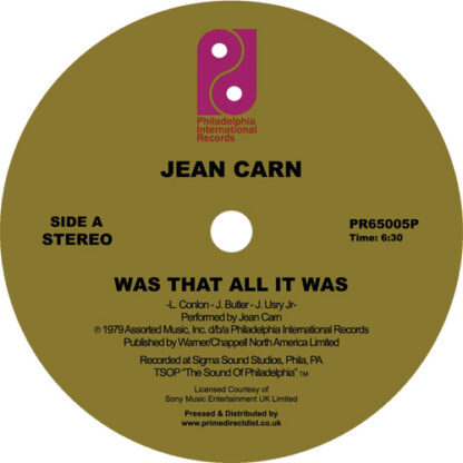 Jean Carn Was That All It Was / Don't Let It Go to Your Head