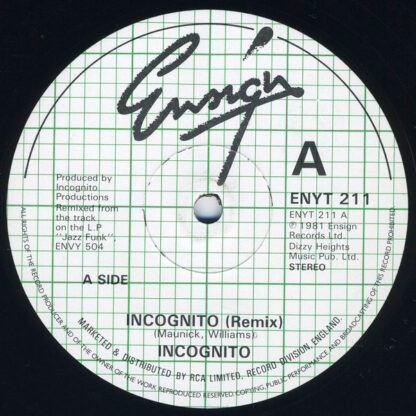 Incognito - Incognito (Ensign) 12" Used VG