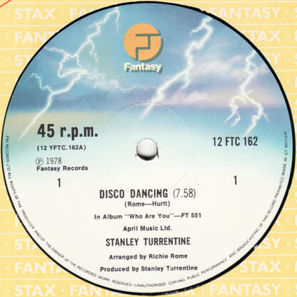 Stanley Turrentine ‎– Disco Dancing (Fantasy) 12" Used NM