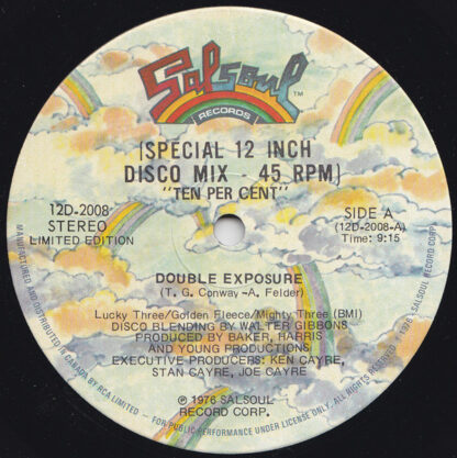 Double Exposure - Ten Percent ( Salsoul) 12" Used VG+