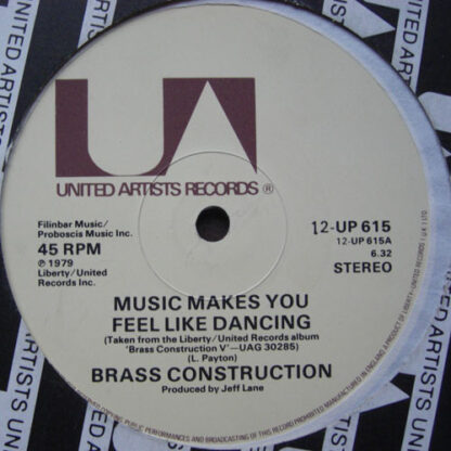 Bass Construction - Makes You Feel Like Dancing (United Artists) 12" Used VG+