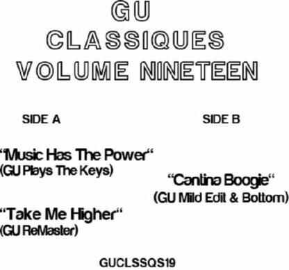 Glenn Underground - Classiques Vol. 19 (GU US) 12"