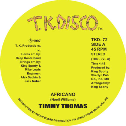 Timmy Thomas Africano TK Disco