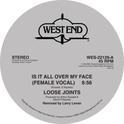 Loose Joints Is It All Over My Face? West End (BMG)