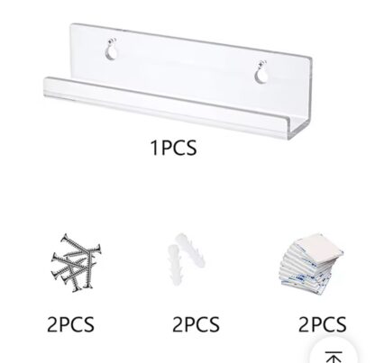 Clear Perspex Record Wall Bracket
