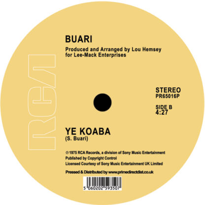 Buari -Karam Bani (RCA) 12"