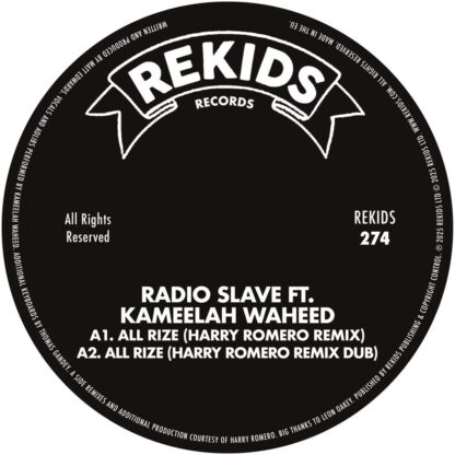 A1. All Rize (Harry Romero Remix) ▾ A2. All Rize (Harry Romero Remix Dub) ▾ B. All Rize (Samaran Remix) ▾
