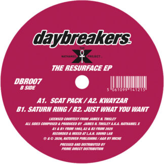 The Nathaniel X Project - The Resurface EP (Daybreakers) 12"
