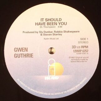 Gwen Guthrie  -It Should Have Been You (Island US) 12"